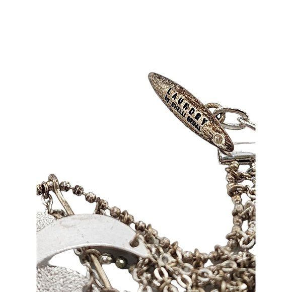 Vintage Silver Tone Bracelet Laundry By Shelli Segal (A3795) - Picture 2 of 7